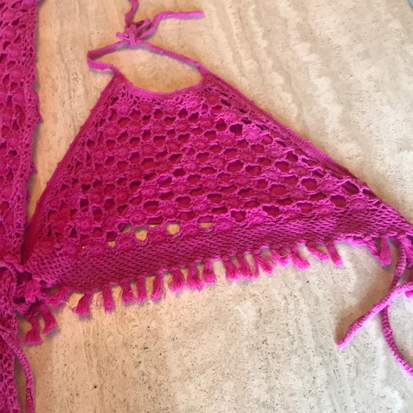 🔥Fabulous🔥Hot Pink 2 pcs crop top midi skirt - Picture 2 of 6